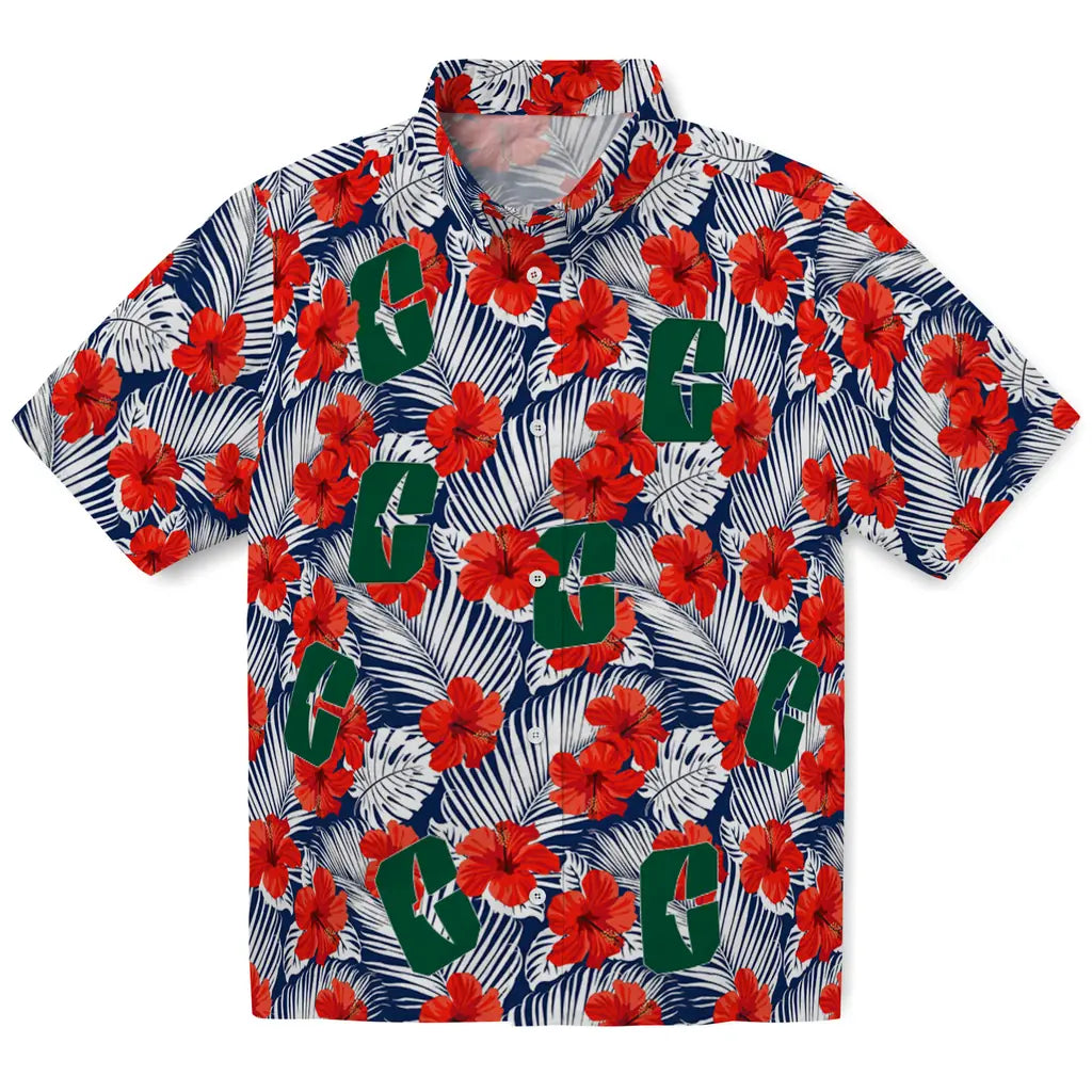 Charlotte 49ers Hawaiian Shirt - Hibiscus Fiesta | Moonbestprint