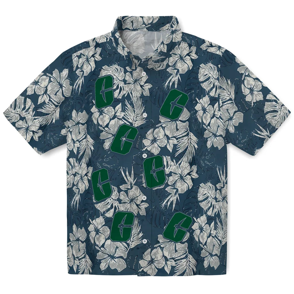 Charlotte 49ers Hawaiian Shirt - Hibiscus Flowers | Moonbestprint