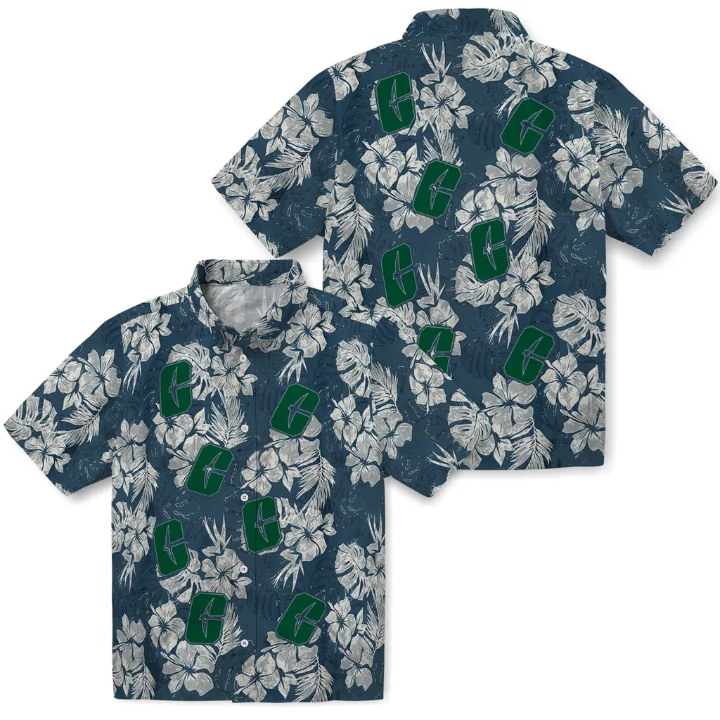 Charlotte 49ers Hawaiian Shirt - Hibiscus Flowers | Moonbestprint