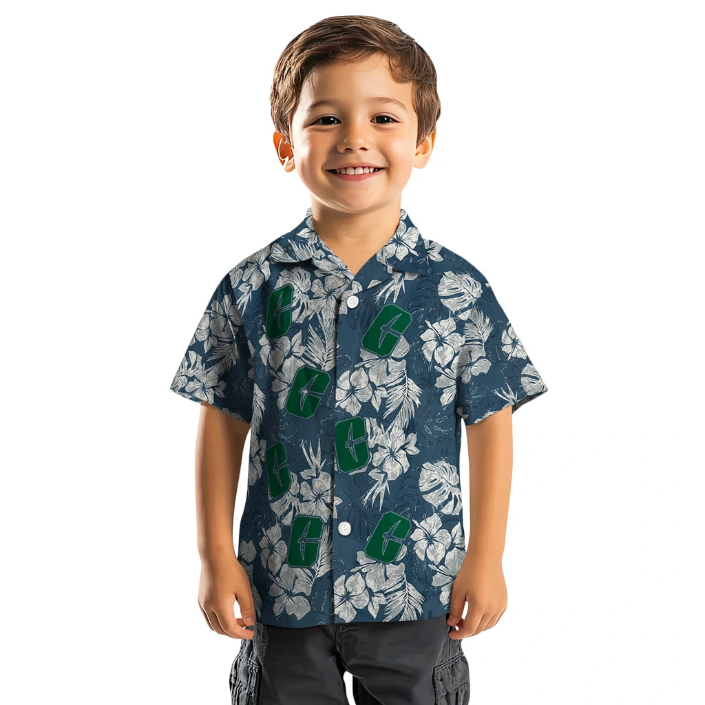 Charlotte 49ers Hawaiian Shirt - Hibiscus Flowers | Moonbestprint
