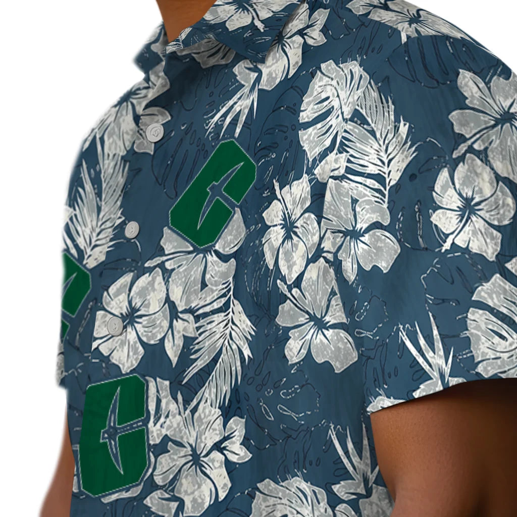Charlotte 49ers Hawaiian Shirt - Hibiscus Flowers | Moonbestprint