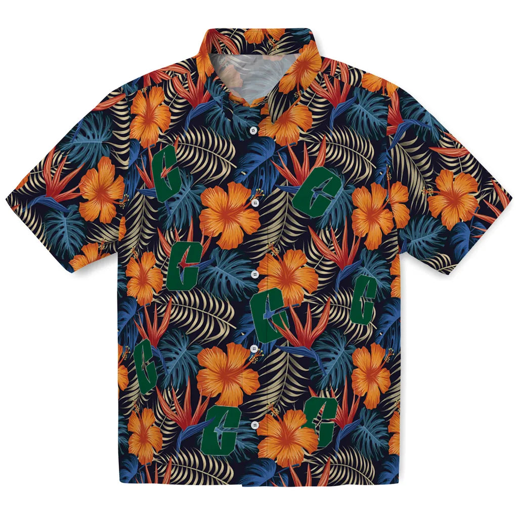 Charlotte 49ers Hawaiian Shirt - Hibiscus Foliage | Moonbestprint