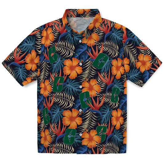 Charlotte 49ers Hawaiian Shirt - Hibiscus Foliage | Moonbestprint