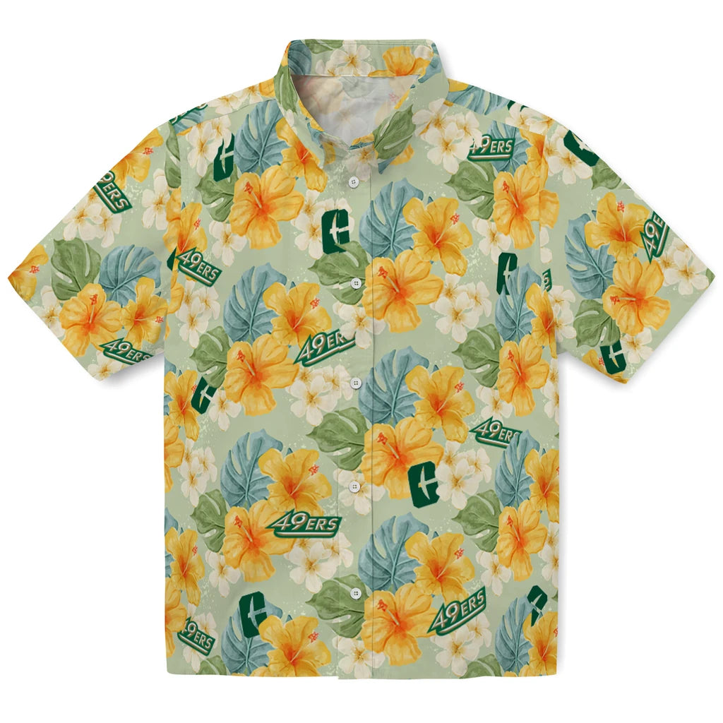Charlotte 49ers Hawaiian Shirt - Hibiscus Mood | Moonbestprint