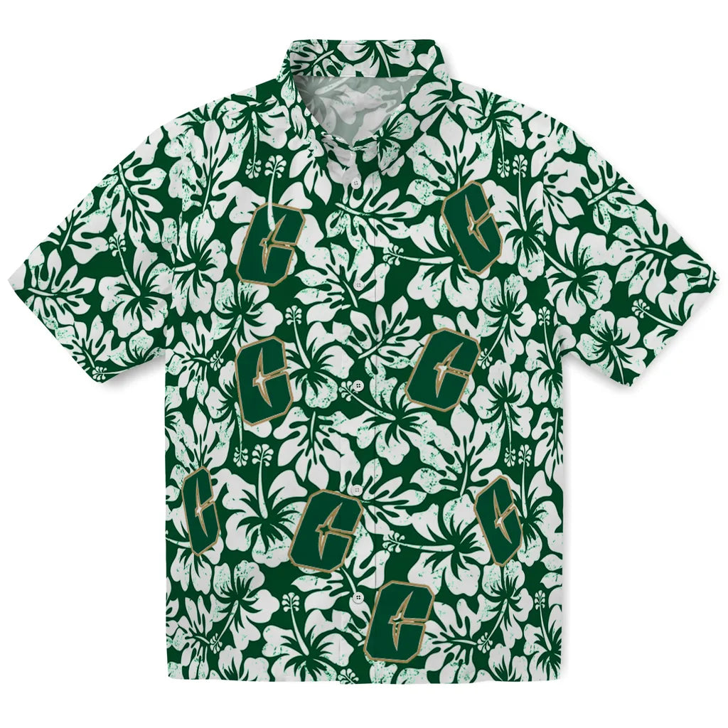 Charlotte 49ers Hawaiian Shirt - Hibiscus Motif | Moonbestprint