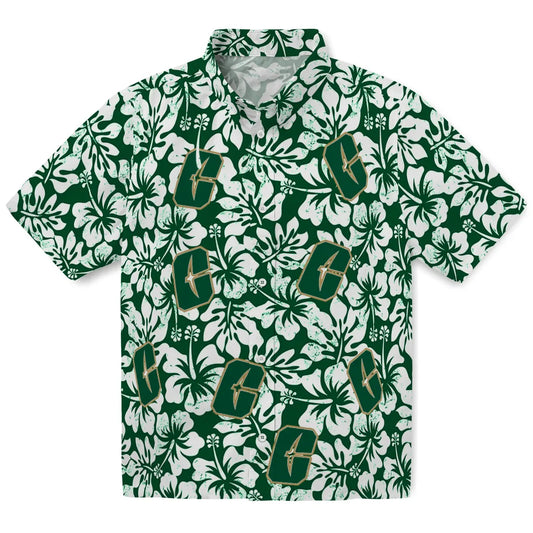 Charlotte 49ers Hawaiian Shirt - Hibiscus Motif | Moonbestprint