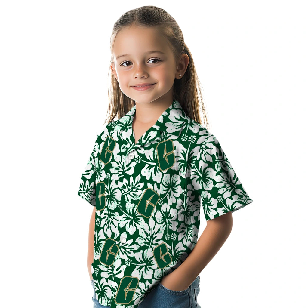 Charlotte 49ers Hawaiian Shirt - Hibiscus Motif | Moonbestprint