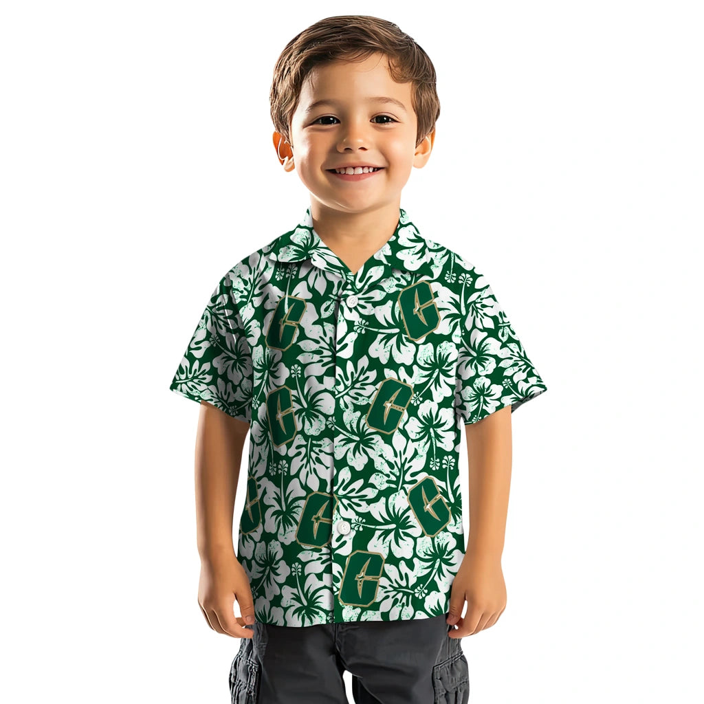 Charlotte 49ers Hawaiian Shirt - Hibiscus Motif | Moonbestprint