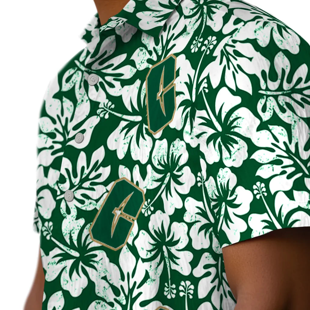 Charlotte 49ers Hawaiian Shirt - Hibiscus Motif | Moonbestprint