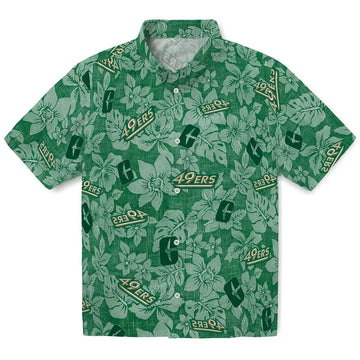 Charlotte 49ers Hawaiian Shirt - Hibiscus Oasis | Moonbestprint