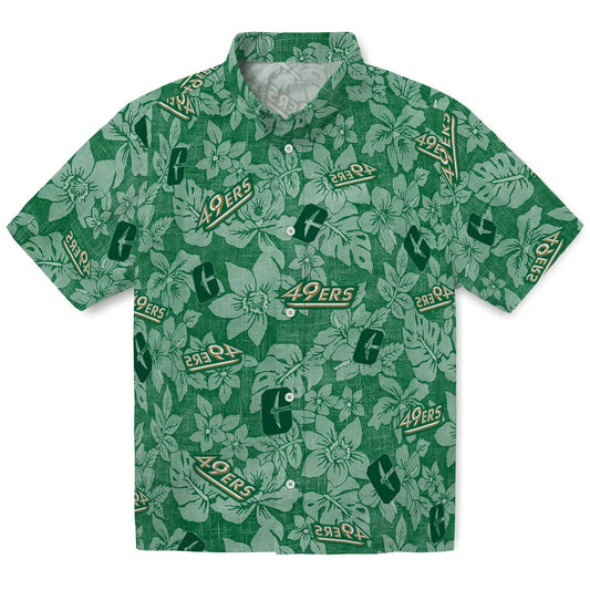 Charlotte 49ers Hawaiian Shirt - Hibiscus Oasis | Moonbestprint