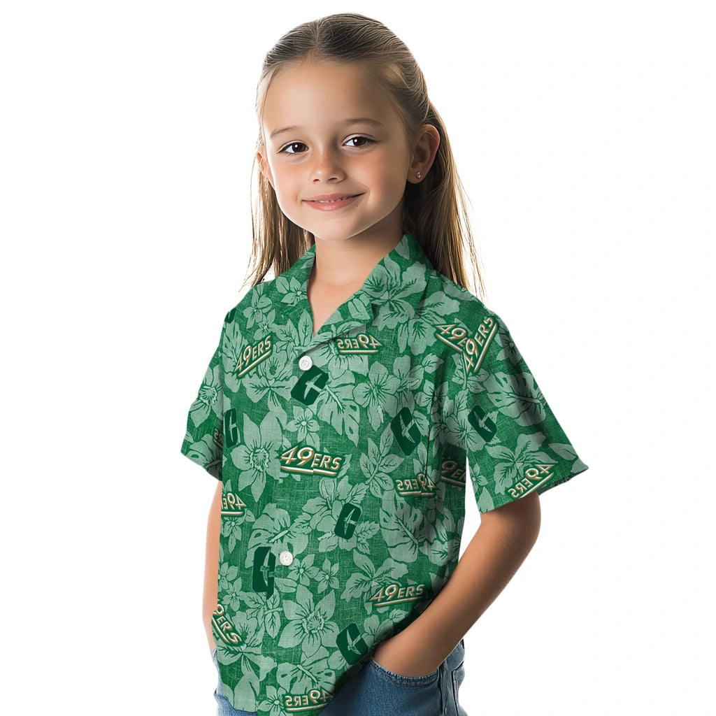 Charlotte 49ers Hawaiian Shirt - Hibiscus Oasis | Moonbestprint