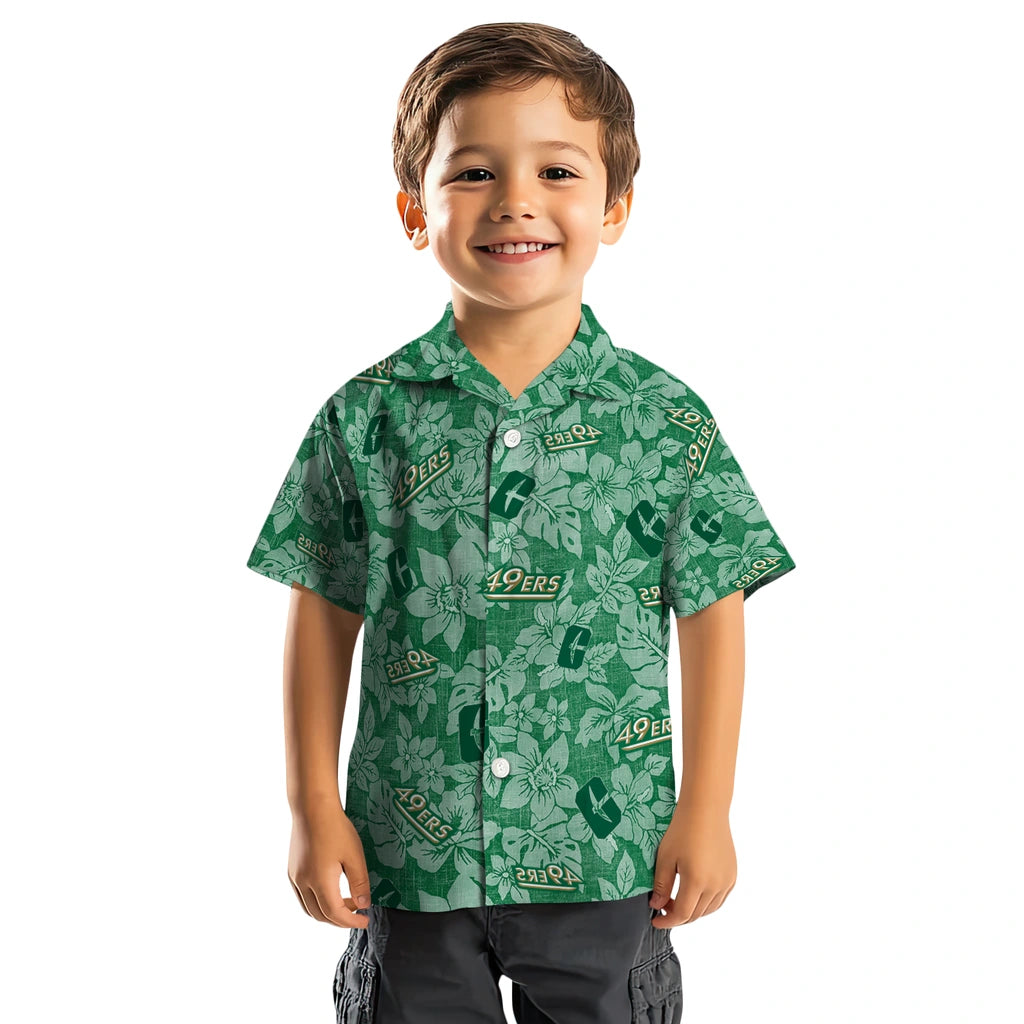 Charlotte 49ers Hawaiian Shirt - Hibiscus Oasis | Moonbestprint
