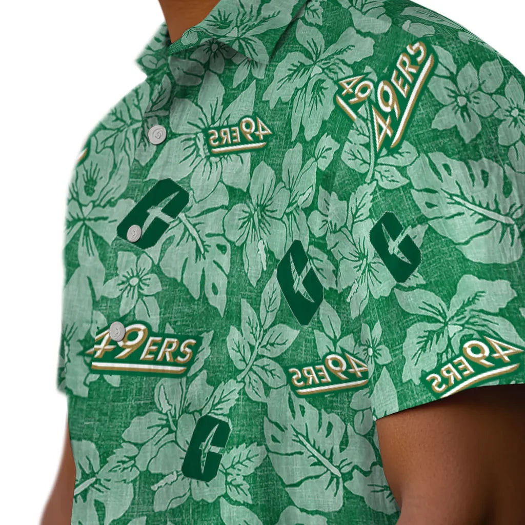 Charlotte 49ers Hawaiian Shirt - Hibiscus Oasis | Moonbestprint