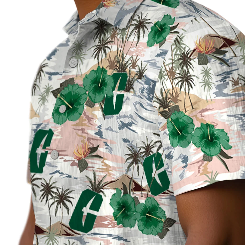 Charlotte 49ers Hawaiian Shirt - Hibiscus Seaside | Moonbestprint