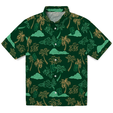 Charlotte 49ers Hawaiian Shirt - Palm And Clouds | Moonbestprint