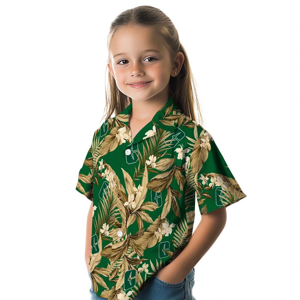 Charlotte 49ers Hawaiian Shirt - Palm Leaves | Moonbestprint