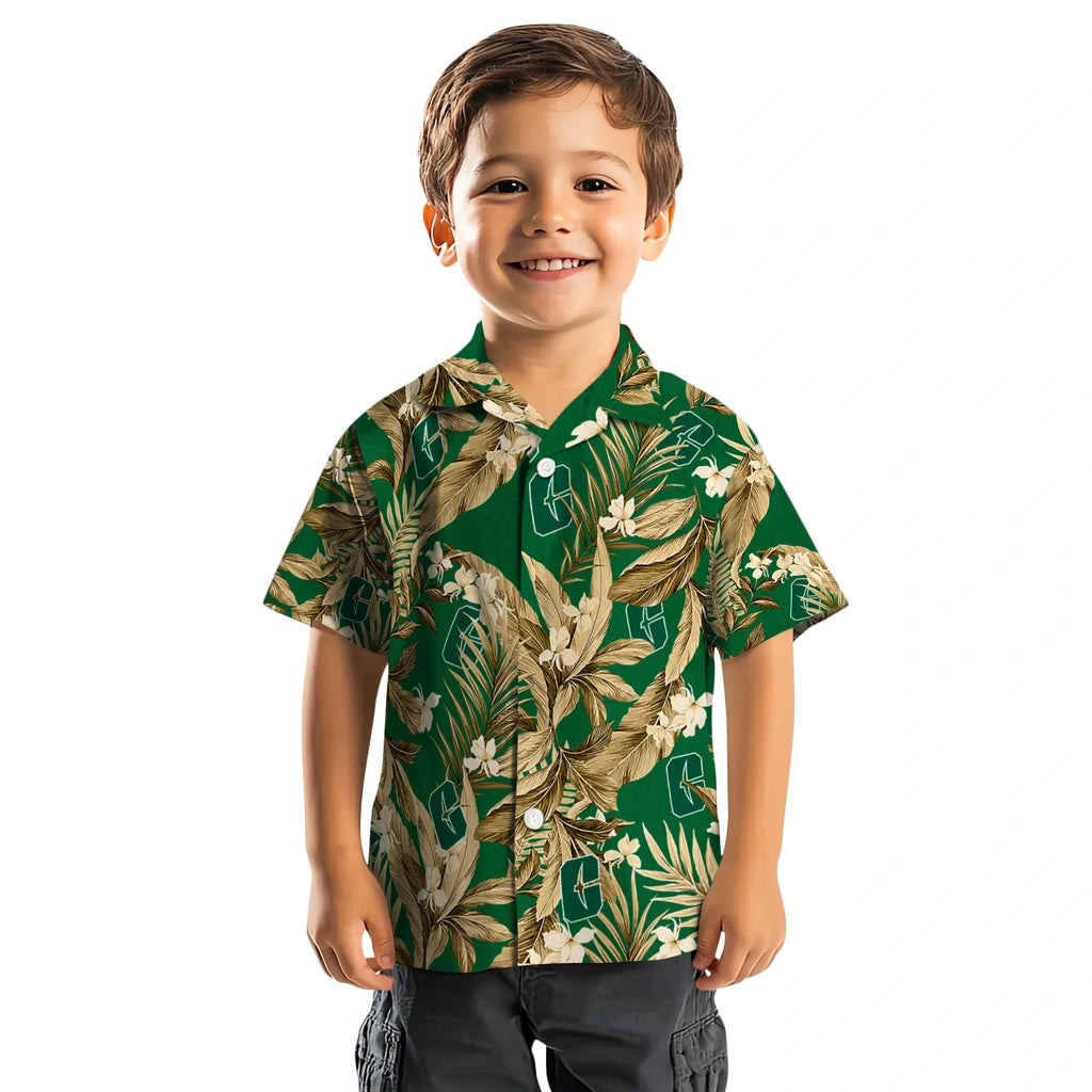 Charlotte 49ers Hawaiian Shirt - Palm Leaves | Moonbestprint