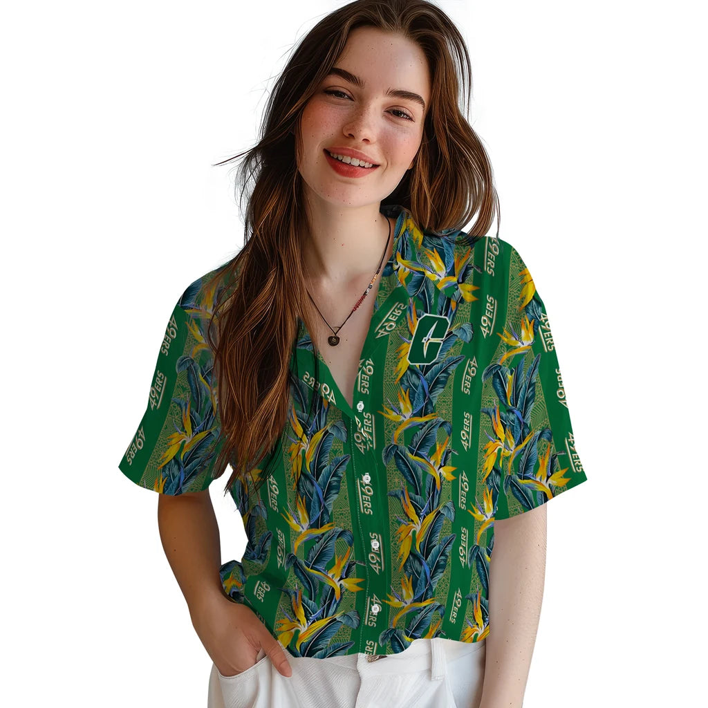 Charlotte 49ers Hawaiian Shirt - Paradise Vines | Moonbestprint