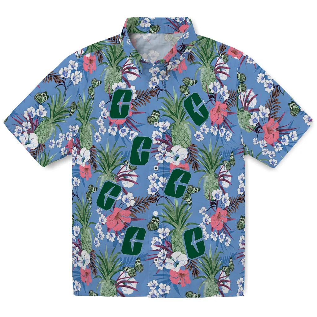 Charlotte 49ers Hawaiian Shirt - Pineapple Bouquet | Moonbestprint