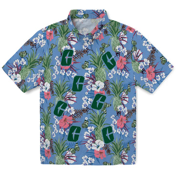 Charlotte 49ers Hawaiian Shirt - Pineapple Bouquet | Moonbestprint