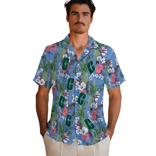 Charlotte 49ers Hawaiian Shirt - Pineapple Bouquet | Moonbestprint
