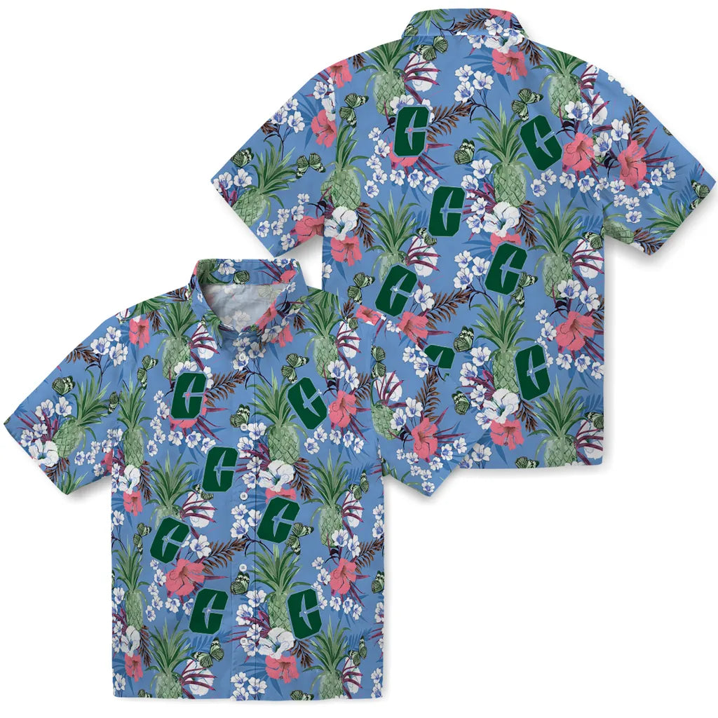 Charlotte 49ers Hawaiian Shirt - Pineapple Bouquet | Moonbestprint