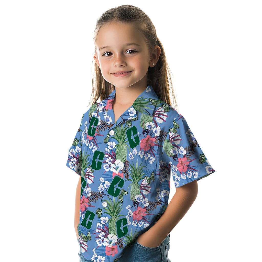 Charlotte 49ers Hawaiian Shirt - Pineapple Bouquet | Moonbestprint