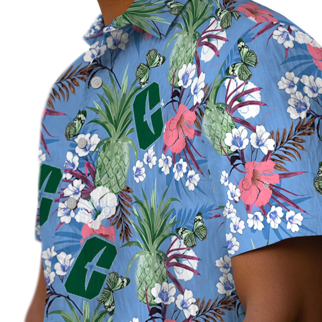 Charlotte 49ers Hawaiian Shirt - Pineapple Bouquet | Moonbestprint