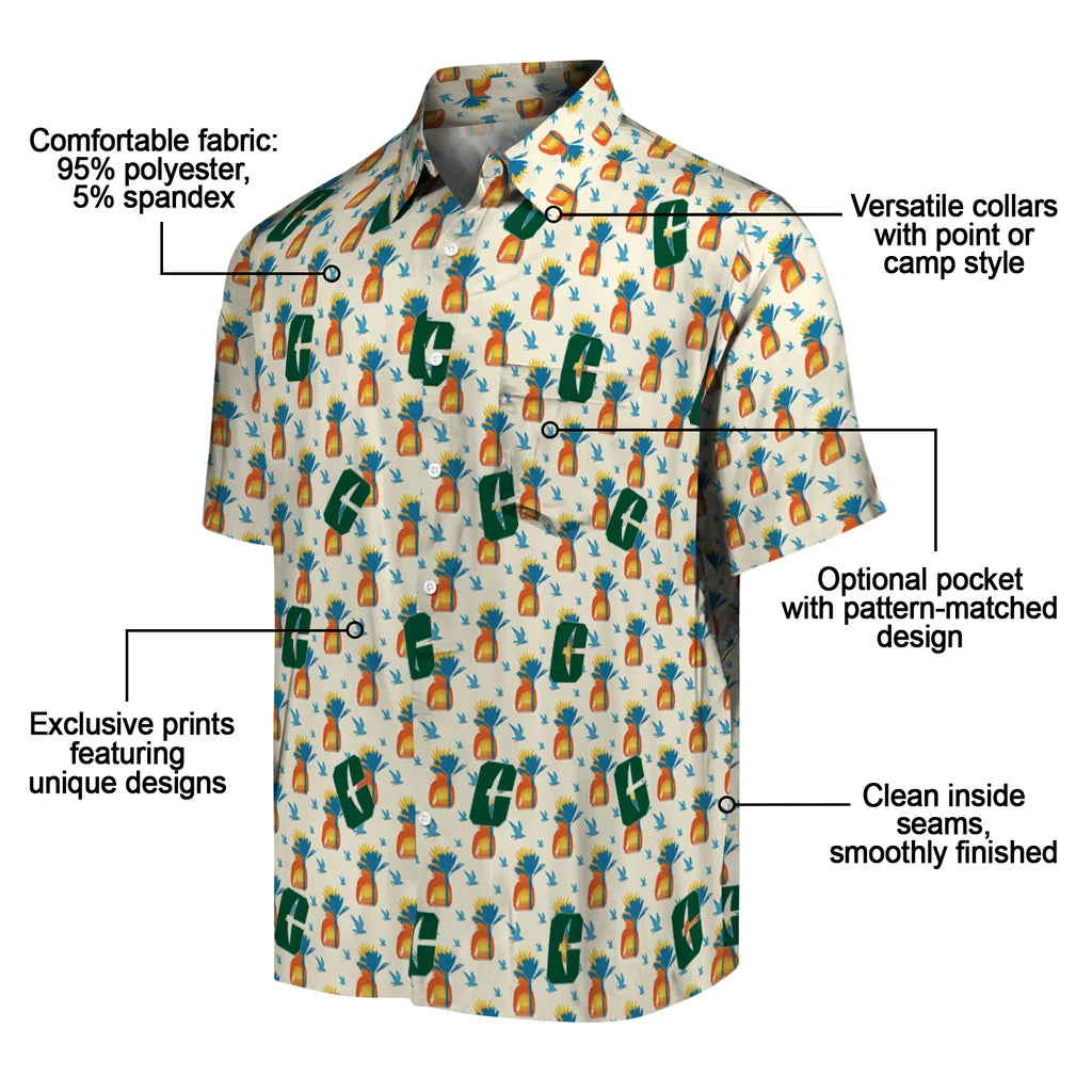 Charlotte 49ers Hawaiian Shirt - Pineapple Delight | Moonbestprint