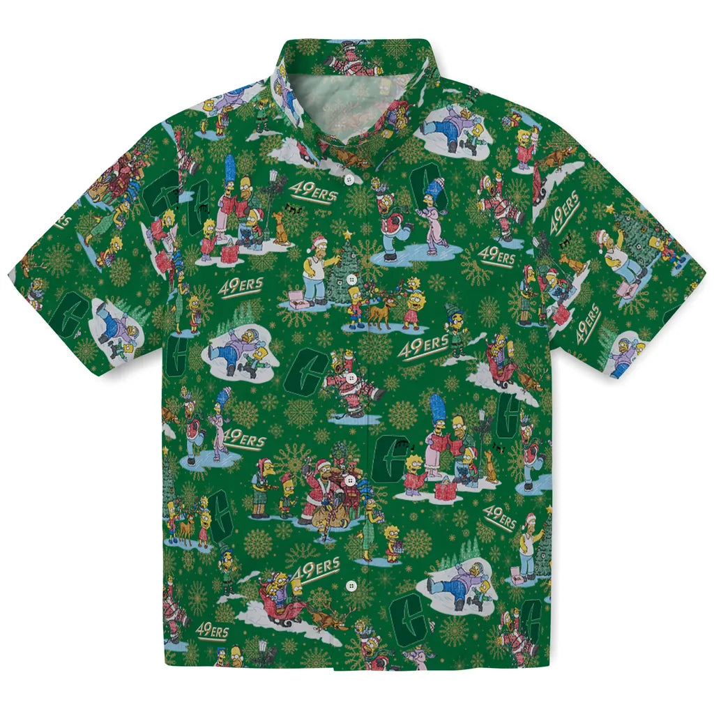 Charlotte 49ers Hawaiian Shirt - Simpsons Christmas | Moonbestprint