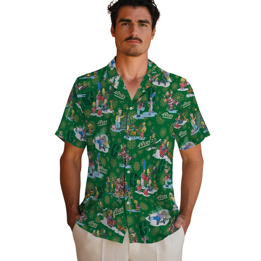 Charlotte 49ers Hawaiian Shirt - Simpsons Christmas | Moonbestprint