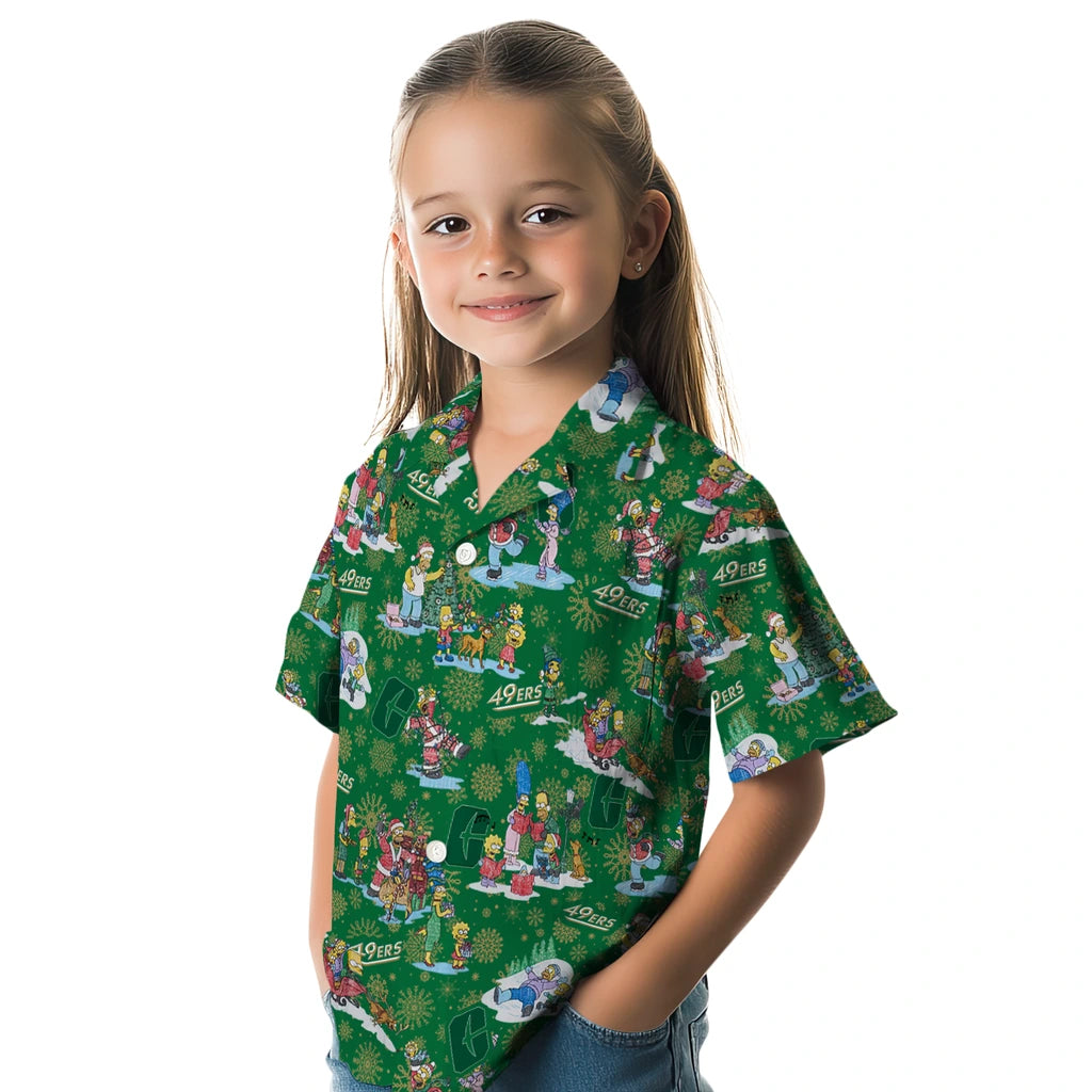 Charlotte 49ers Hawaiian Shirt - Simpsons Christmas | Moonbestprint