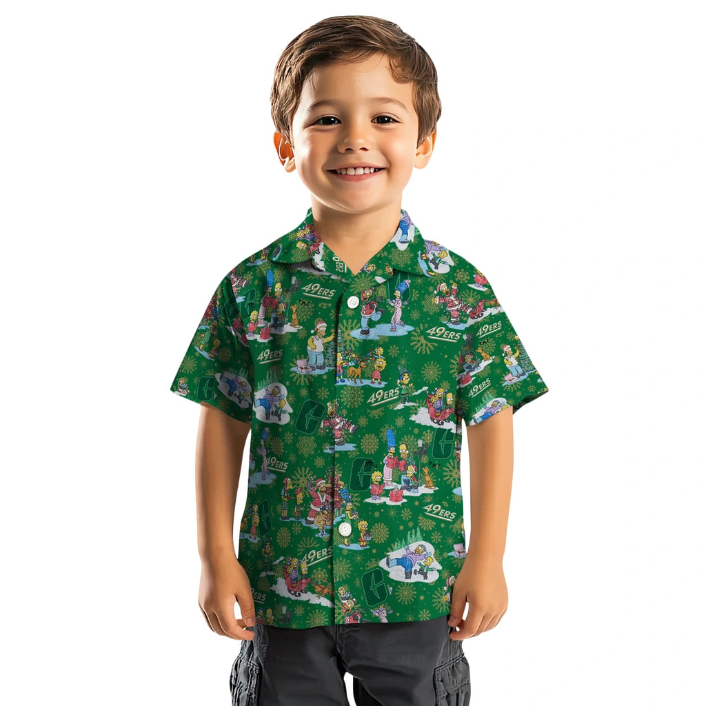 Charlotte 49ers Hawaiian Shirt - Simpsons Christmas | Moonbestprint