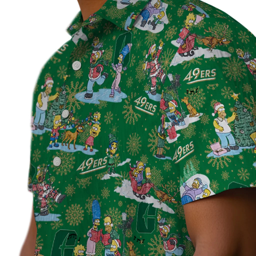 Charlotte 49ers Hawaiian Shirt - Simpsons Christmas | Moonbestprint