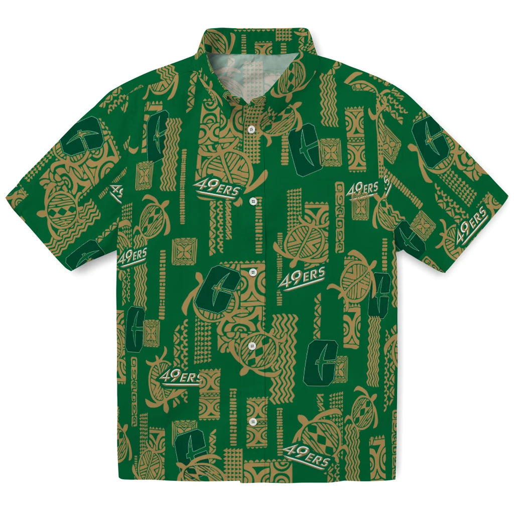 Charlotte 49ers Hawaiian Shirt - Turtle Lines | Moonbestprint
