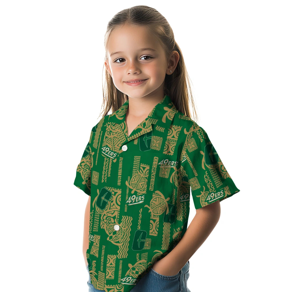 Charlotte 49ers Hawaiian Shirt - Turtle Lines | Moonbestprint