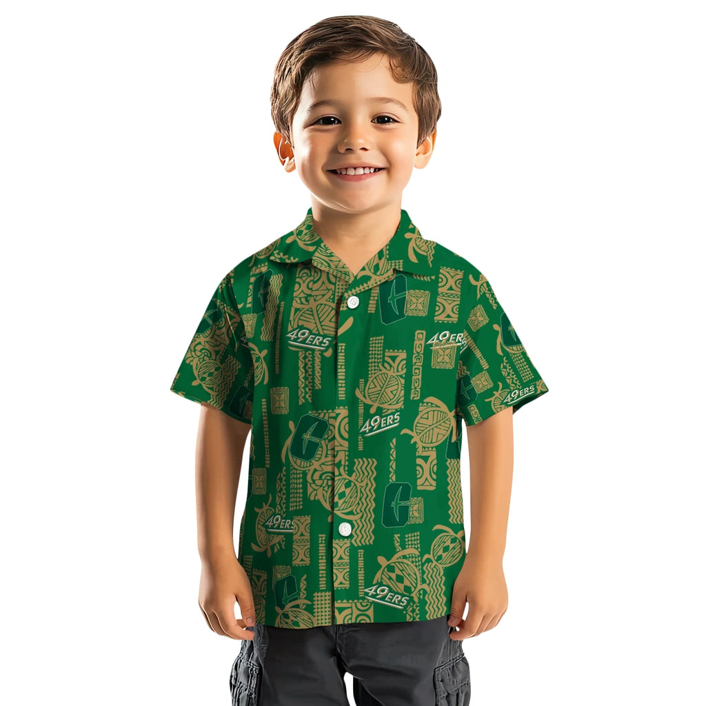 Charlotte 49ers Hawaiian Shirt - Turtle Lines | Moonbestprint