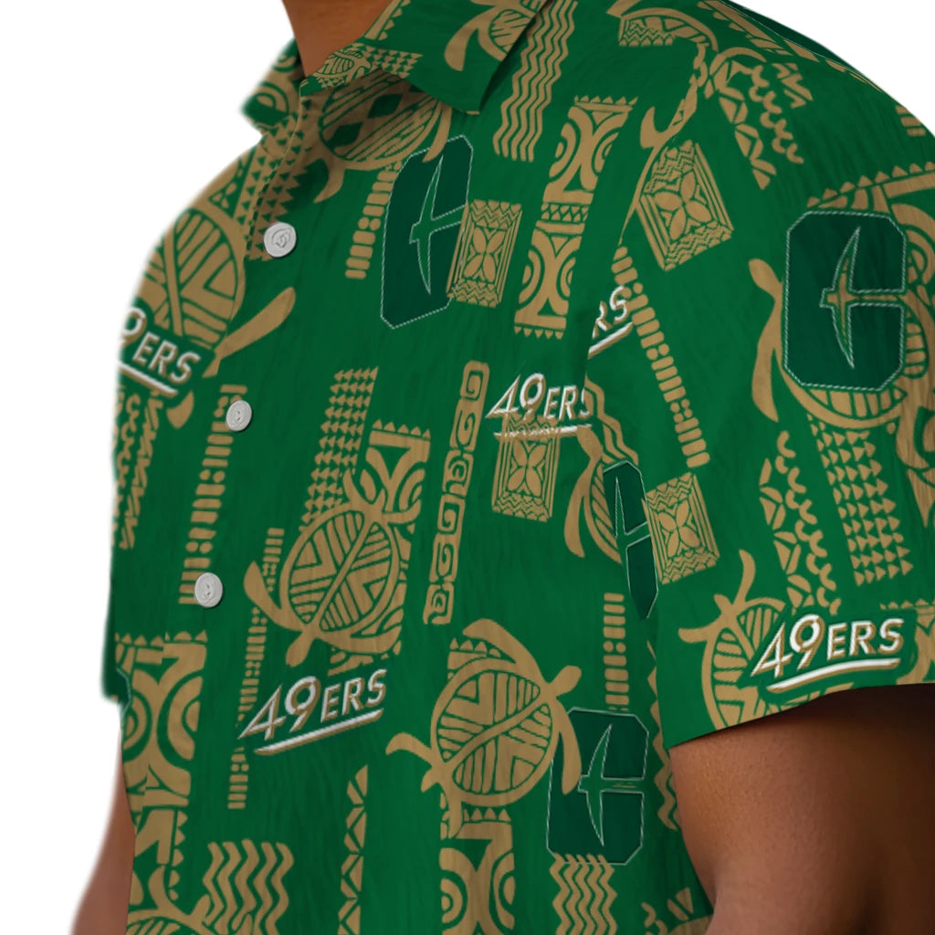 Charlotte 49ers Hawaiian Shirt - Turtle Lines | Moonbestprint