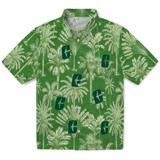 Charlotte 49ers Hawaiian Shirt - Vintage Palm Tree | Moonbestprint