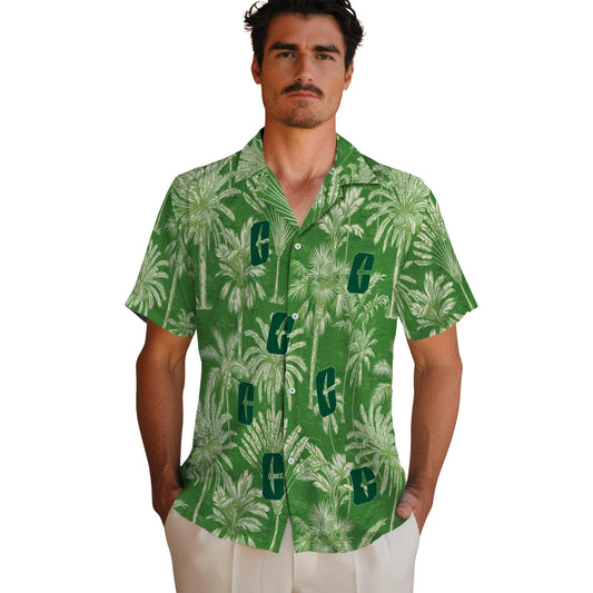 Charlotte 49ers Hawaiian Shirt - Vintage Palm Tree | Moonbestprint