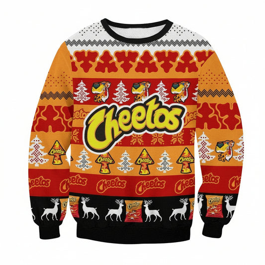 Cheetos Snacks Brand Ugly Christmas Sweater 2022 ? Usalast