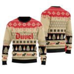 Chevron Pattern Duvel Beer Christmas Ugly Sweater – Moonbestprint