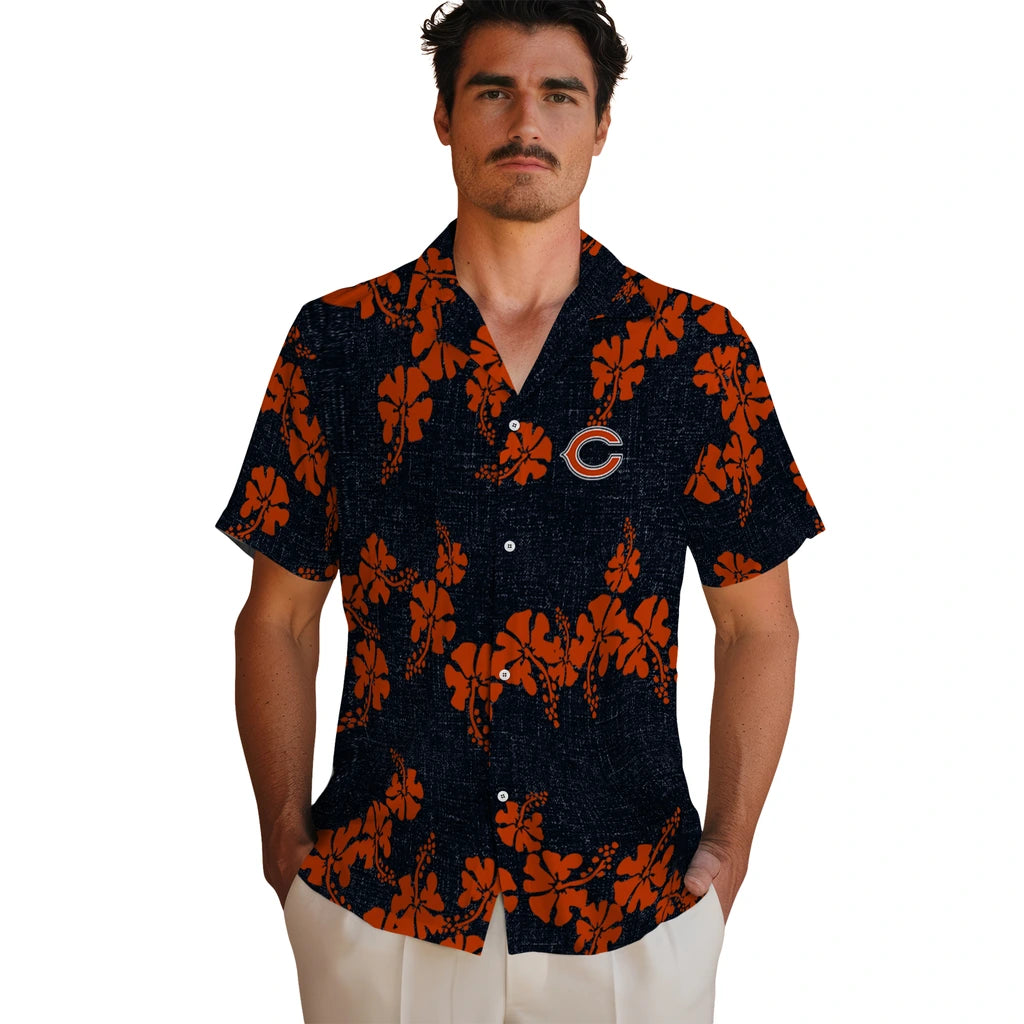 Chicago Bears Hawaiian Shirt - 50th State Flower | Moonbestprint