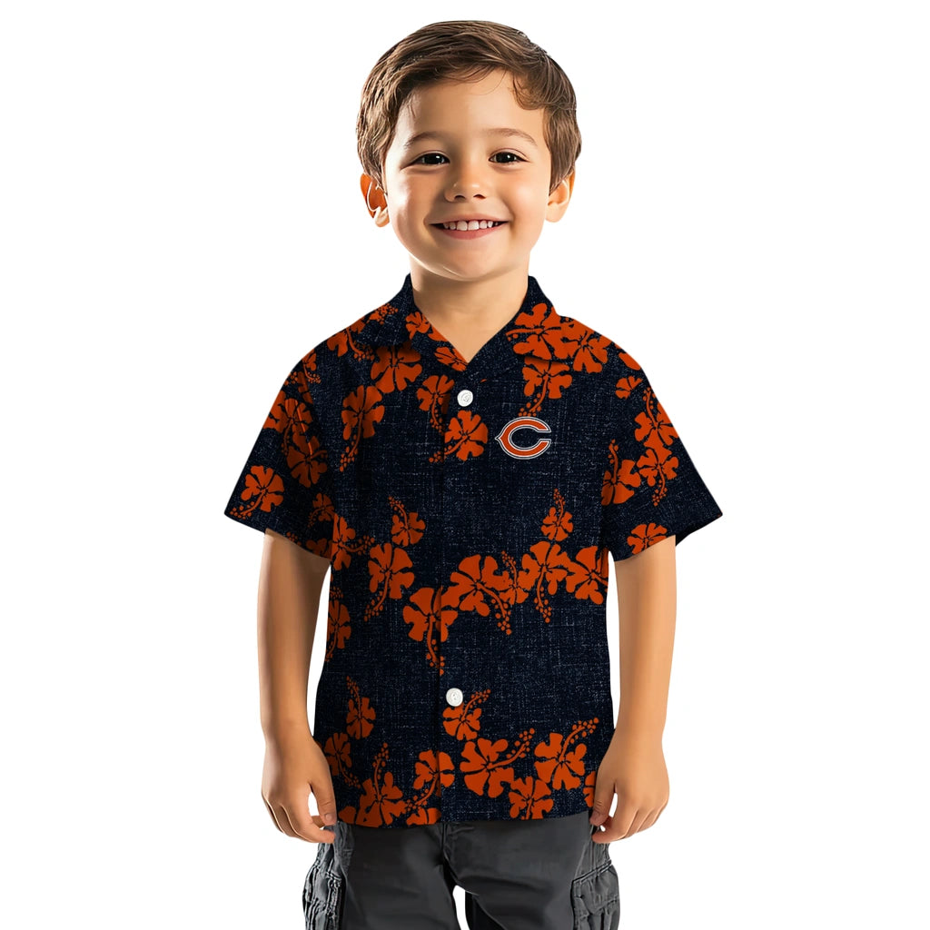 Chicago Bears Hawaiian Shirt - 50th State Flower | Moonbestprint
