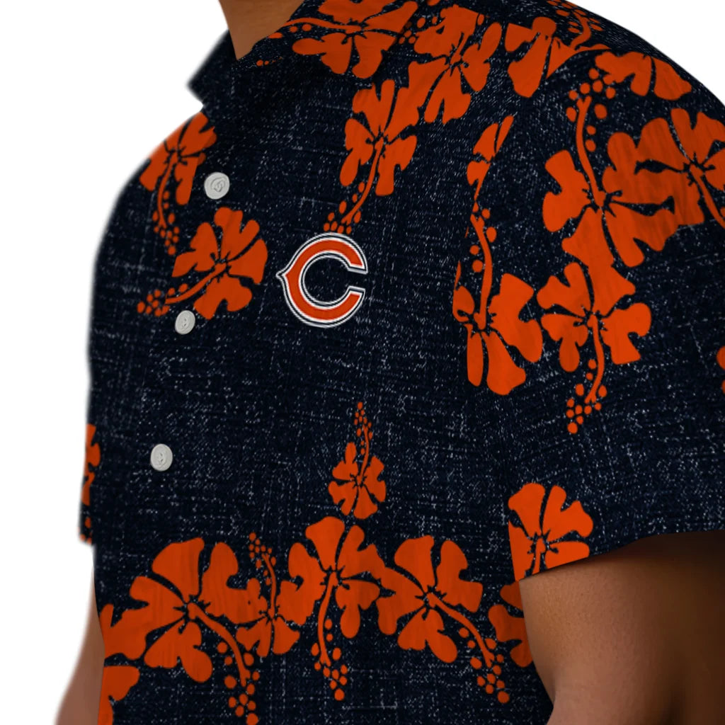 Chicago Bears Hawaiian Shirt - 50th State Flower | Moonbestprint