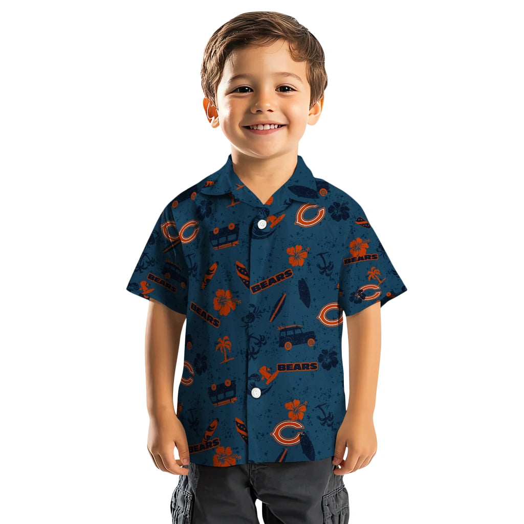Chicago Bears Hawaiian Shirt - Beach Vibe | Moonbestprint