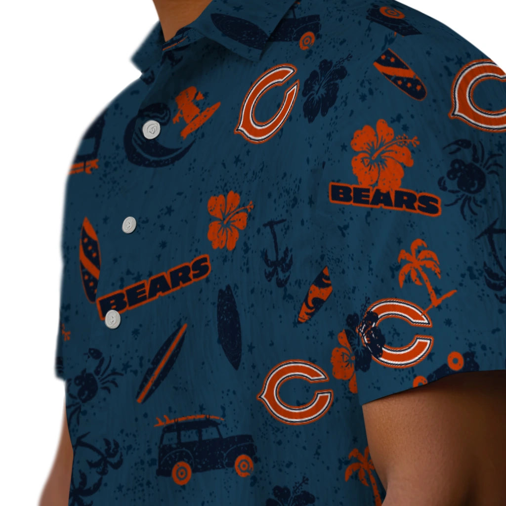 Chicago Bears Hawaiian Shirt - Beach Vibe | Moonbestprint