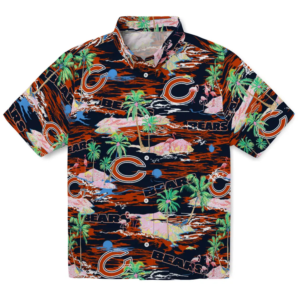 Chicago Bears Flamingo Retreat 2026 Hawaiian Shirt – Moonbestprint