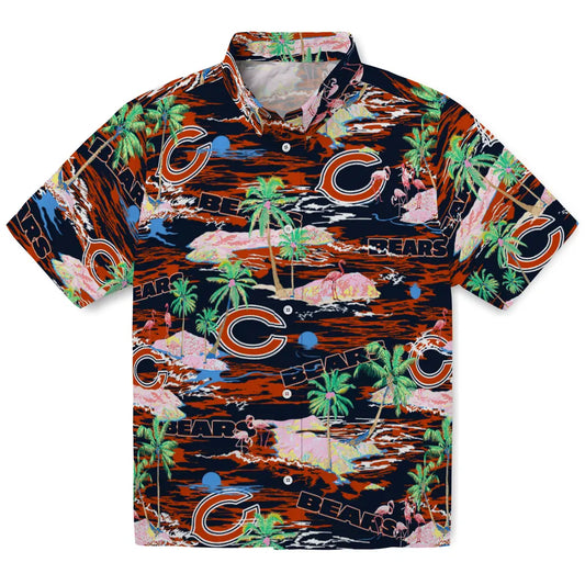 Chicago Bears Flamingo Retreat 2026 Hawaiian Shirt – Moonbestprint